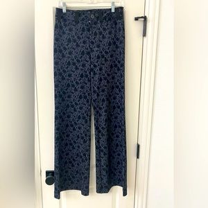 Maeve black floral pants
